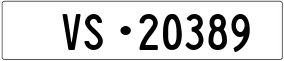 Trailer License Plate
